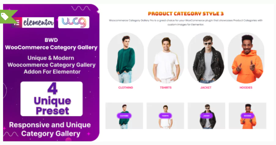 BWD WooCommerce Category Gallery Addon For Elementor