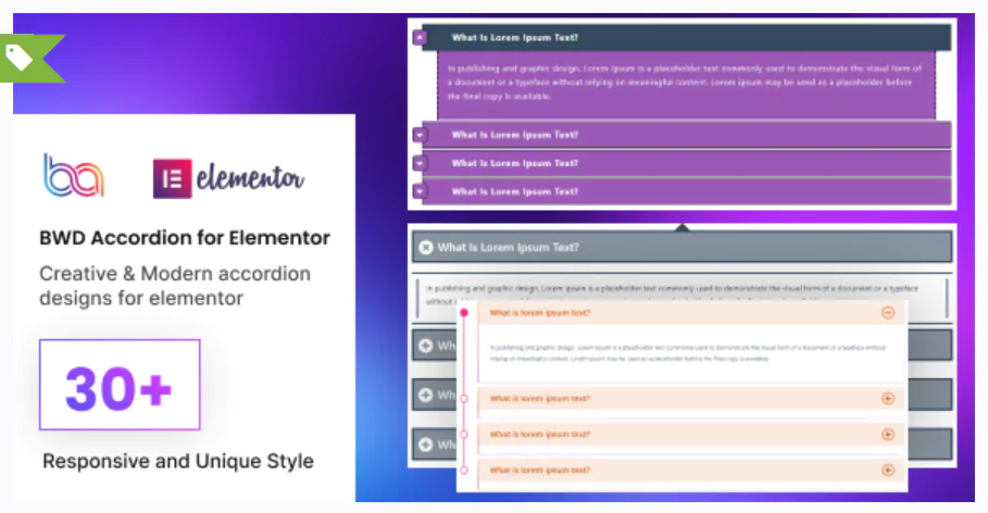 BWD accordion addon for elementor