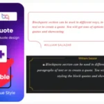 Block Quote addon for elementor