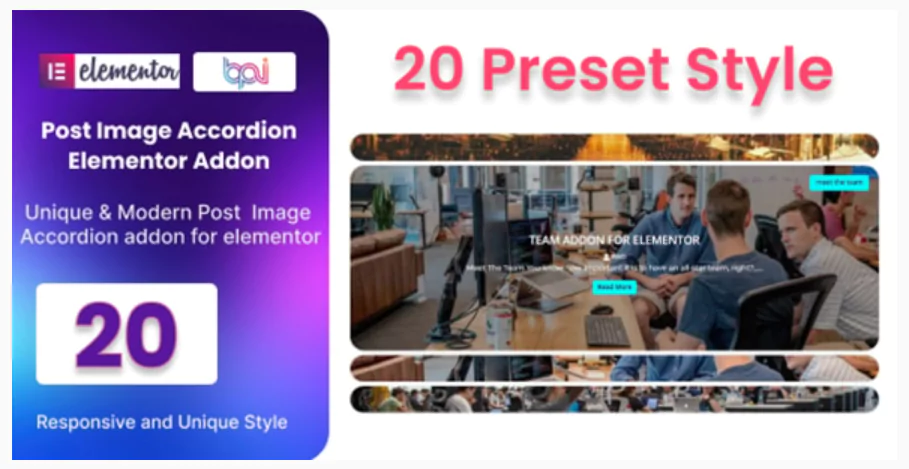 Blog Post Image Accordion Addon For Elementor