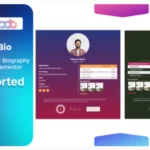 Book Author Bio addon for elementor