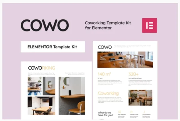 COWO - Coworking Elementor Template Kit