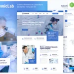 ChemicLab – Science Research & Laboratory Elementor Template Kit