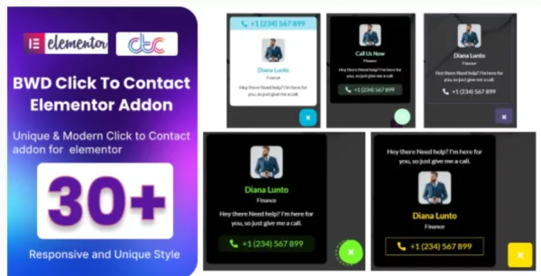 Click To Contact Addon For Elementor