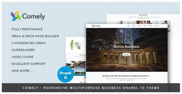 Comely - Responsive Multipurpose Business Drupal 10 Theme