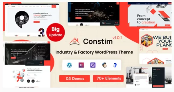 Constim - Industrial, Industry & Factory WordPress Theme