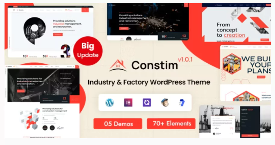 Constim - Industrial, Industry & Factory WordPress Theme