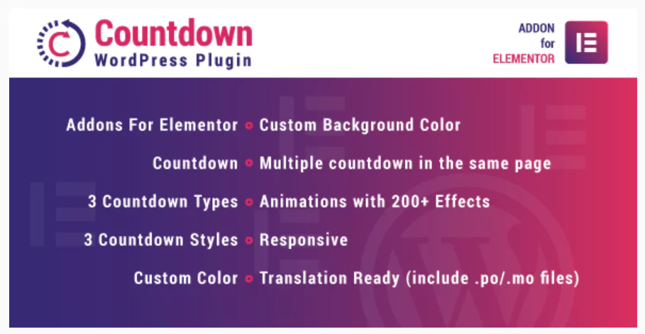 Countdown for Elementor WordPress Plugin