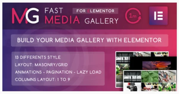 Fast Media Gallery For Elementor - WordPress Plugin