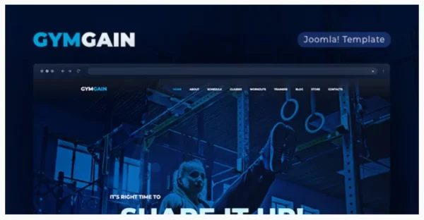 GymGain Sports Joomla Template