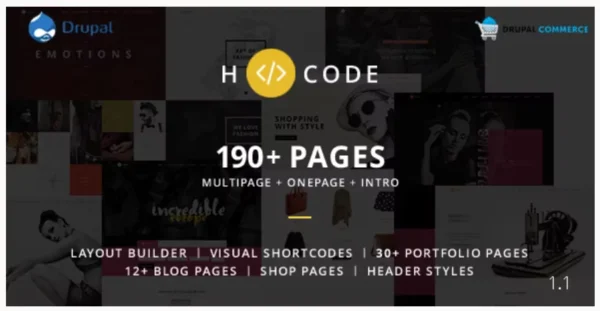 H-code - Multipurpose Commerce Drupal theme