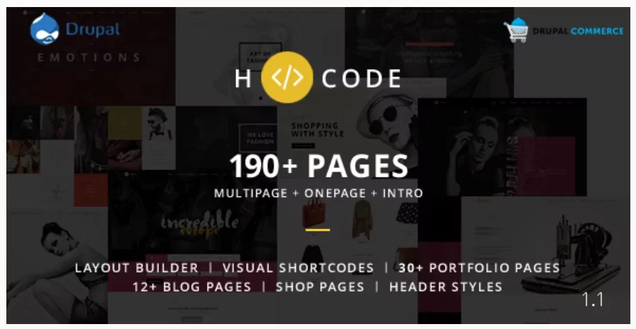 H-code - Multipurpose Commerce Drupal theme