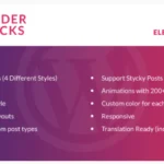 Header Blocks for Elementor - WordPress Plugin
