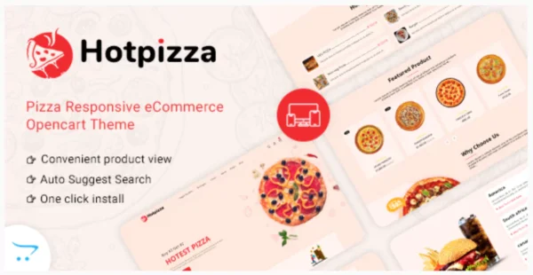 HotPizza - Pizza & Food Delivery OpenCart Store