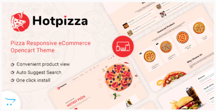 HotPizza - Pizza & Food Delivery OpenCart Store