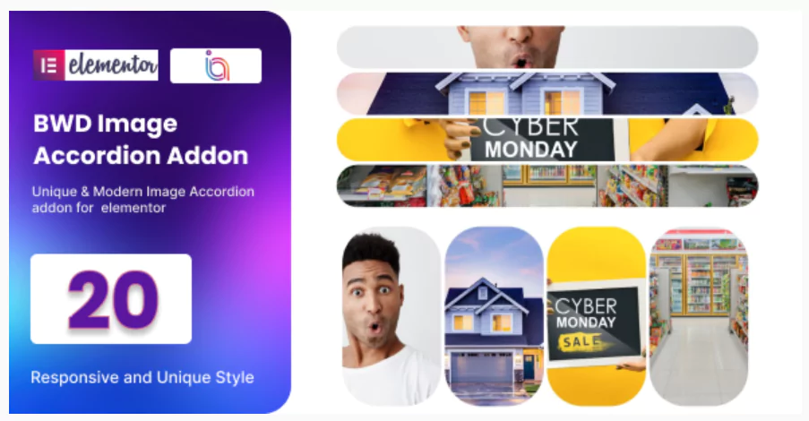 Image Accordion addon for elementor