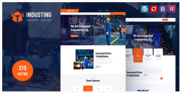 Industing - Factory & Business WordPress Theme