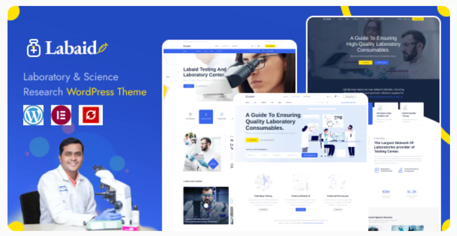 Labaid - Laboratory & Science Research WordPress Theme