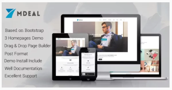 Mdeal - Responsive Business Drupal 7.6 Theme