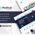 MedHub - Hospital & Medical Elementor Template Kit
