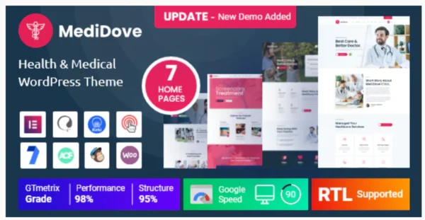 MediDove - Health & Medical WordPress Theme