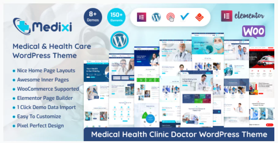 Medixi - Doctor & Medical Health Care WordPress Theme
