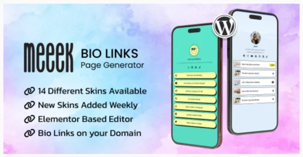 Meeek - Elementor Bio Links Builder for WordPress