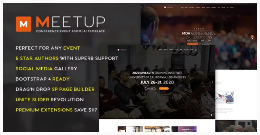 MeetUp Conference Event Joomla 5 Template