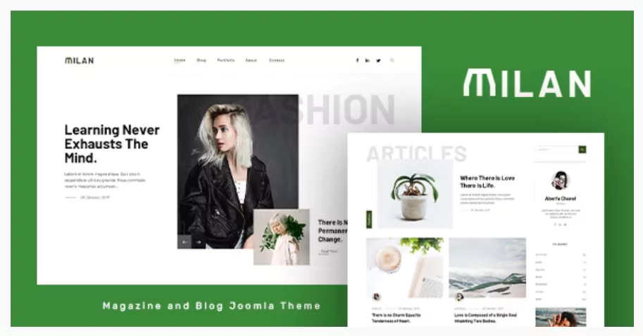 Milan - Blog and Magazine Joomla Theme