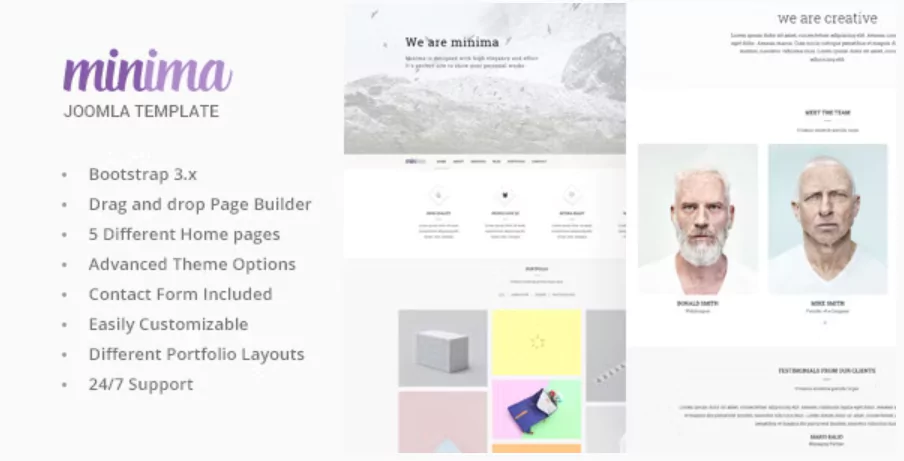 Minima - Creative & Professional Joomla Template