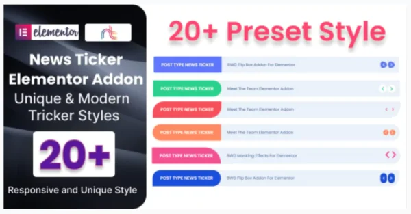 News Ticker Addon For Elementor