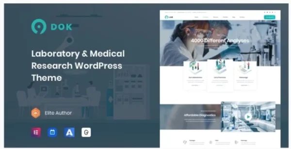 Ninedok - Laboratory & Research WordPress Theme