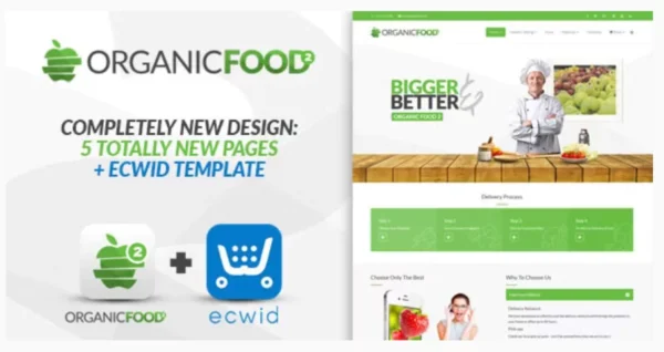 Organic Food - Responsive Joomla Template