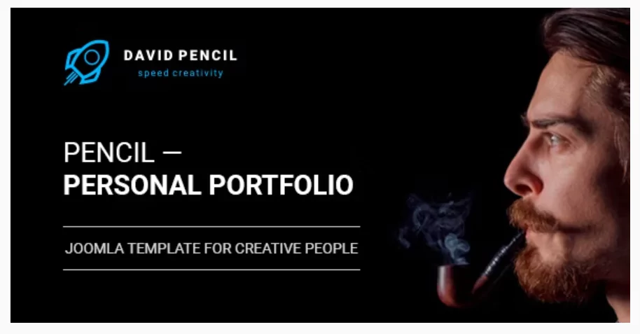 Pencil — Personal Portfolio and One Page Resume, Responsive Joomla Template