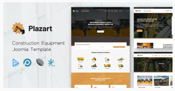 Plazart - Construction Equipment Joomla 5 Template