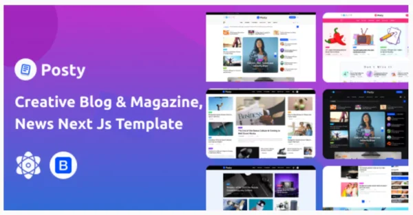Posty - News Magazine NextJS Template