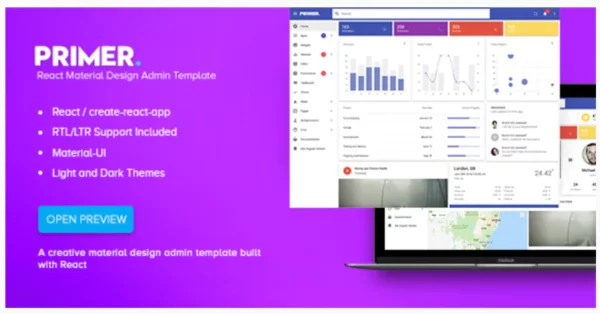 Primer - React Material Design Admin Template
