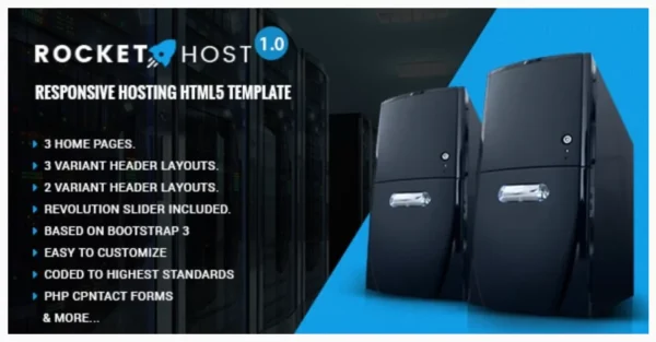 Rocket Host - Responsive Web Hosting HTML Template