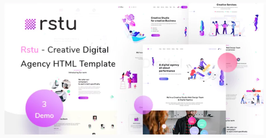 Rstu - Digital Agency HTML Template