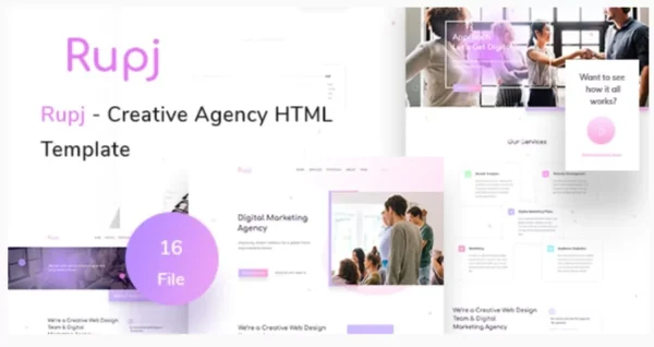 Rupj - Creative Agency HTML Template