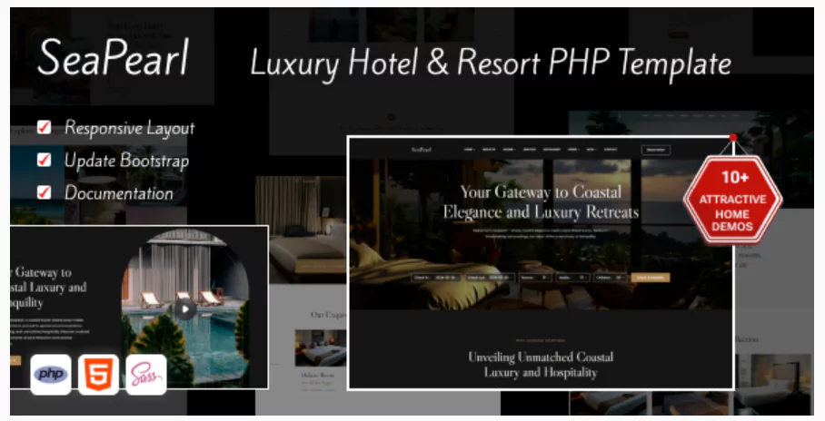 SeaPearl – PHP - Luxury Hotel & Resort Template
