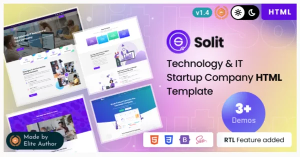Solit - IT Startup & Technology Solutions Bootstrap 5 Template