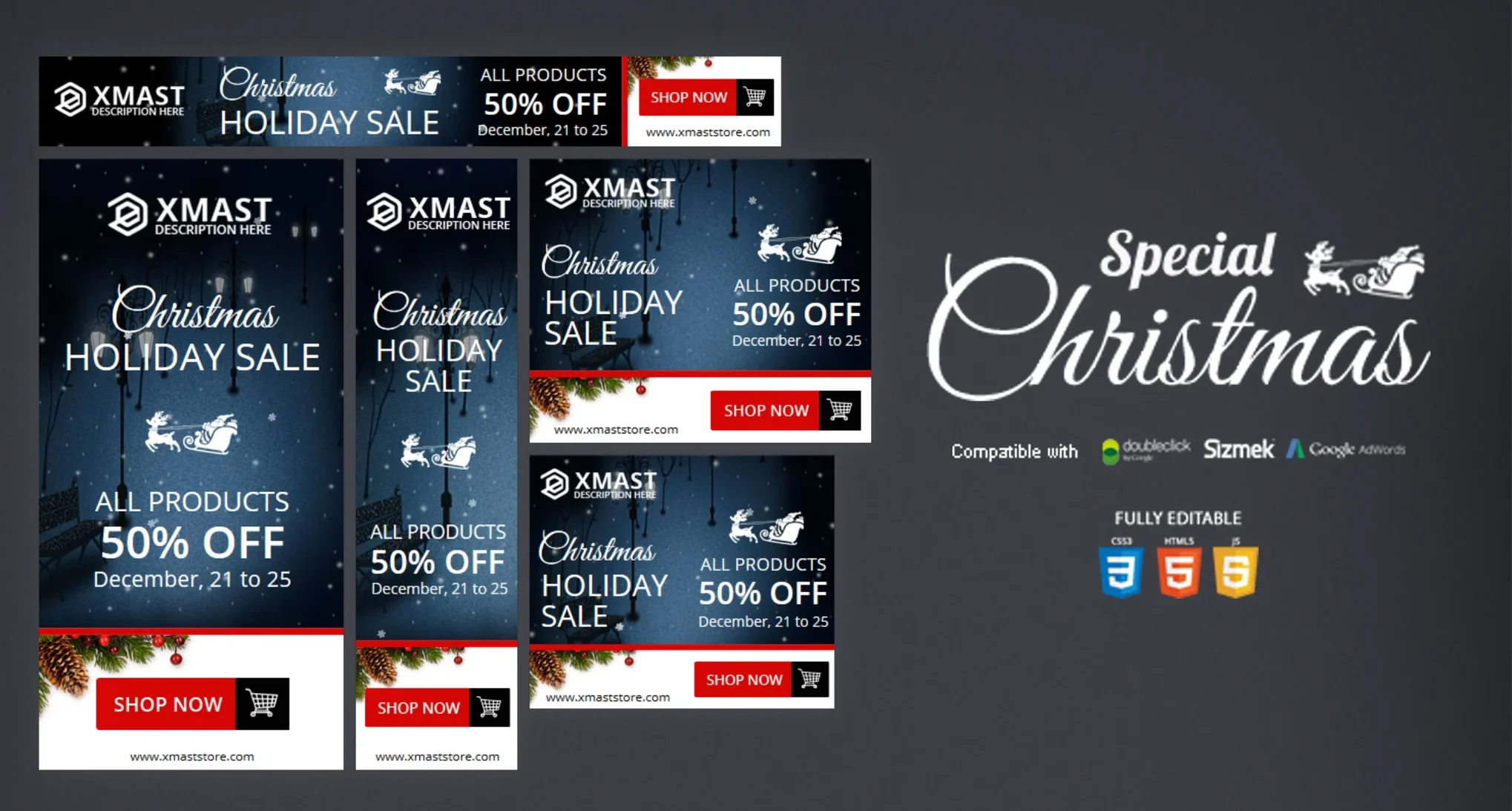 Special Christmas HTML5 Banner