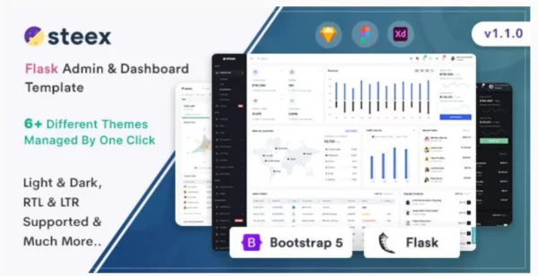 Steex - Flask Admin & Dashboard Template