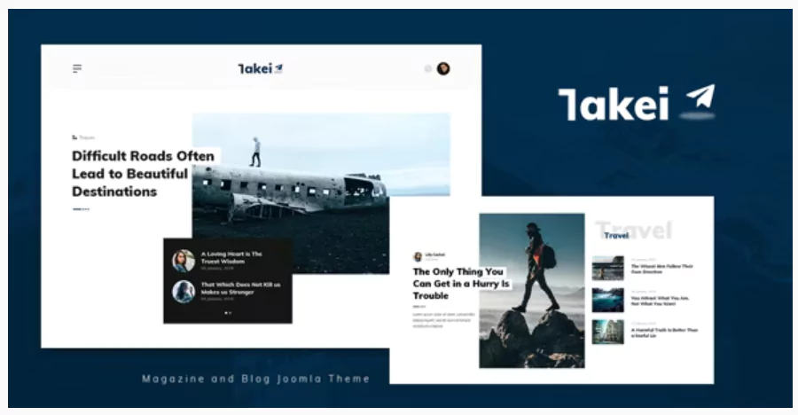 Takei - Blog and Magazine Joomla Theme