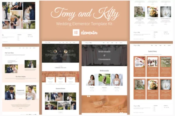 Temy and Kifty Wedding Template Kit