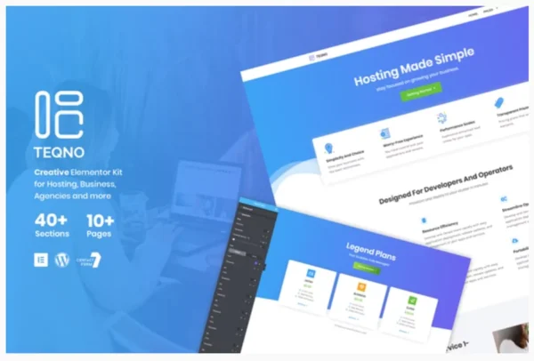 Teqno - Tech Agency Elementor Template Kit