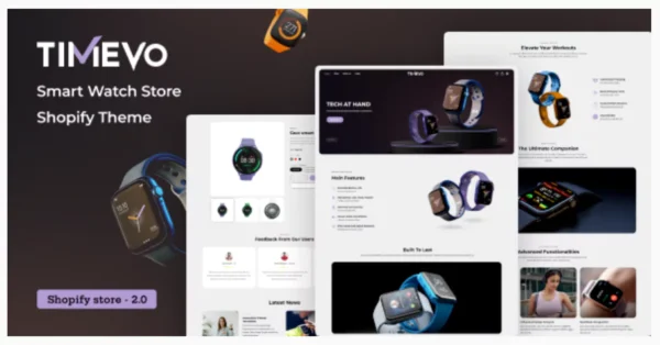 Timevo -Single Product Shop Landing Page Shopify Theme