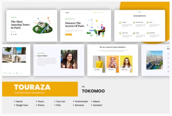 Touraza Travel & Tour Agency Elementor Template Kit