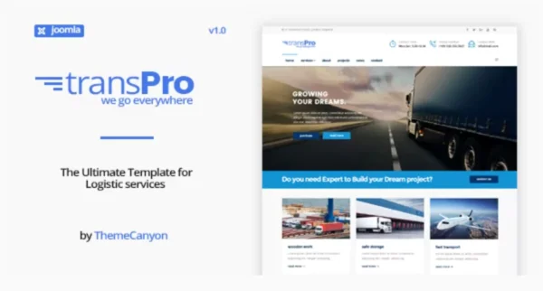 TransPro - Transport & Trucking Logistics Joomla Template
